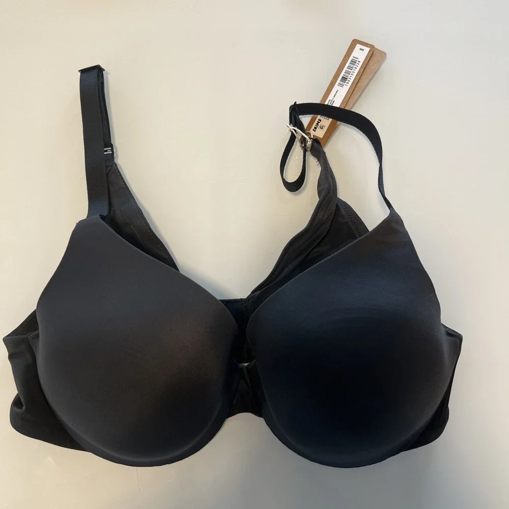 Skims Smoothing Intimates Full Coverage Lightly Lined Bra Onyx Size 34B NWT - Picture 4 of 6